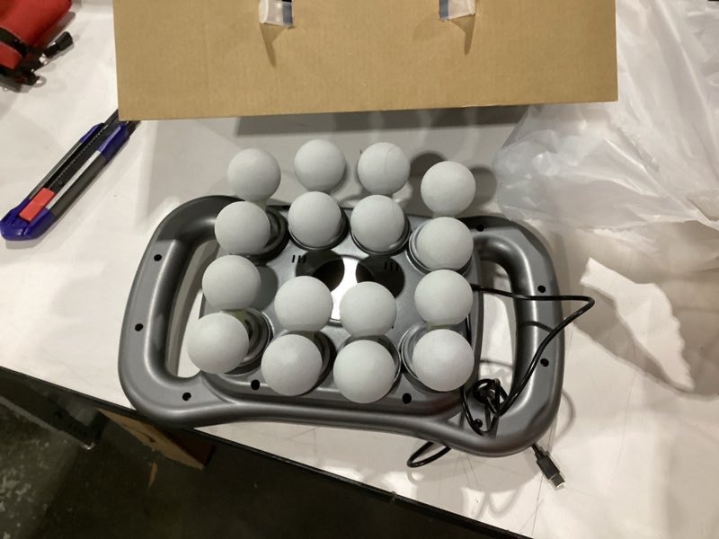 Condition photo showing Good Condition for 16 head massage gun set, deep tissue percussion massager, 2600mah electric massage tools with 9 styles & levels, dark grey