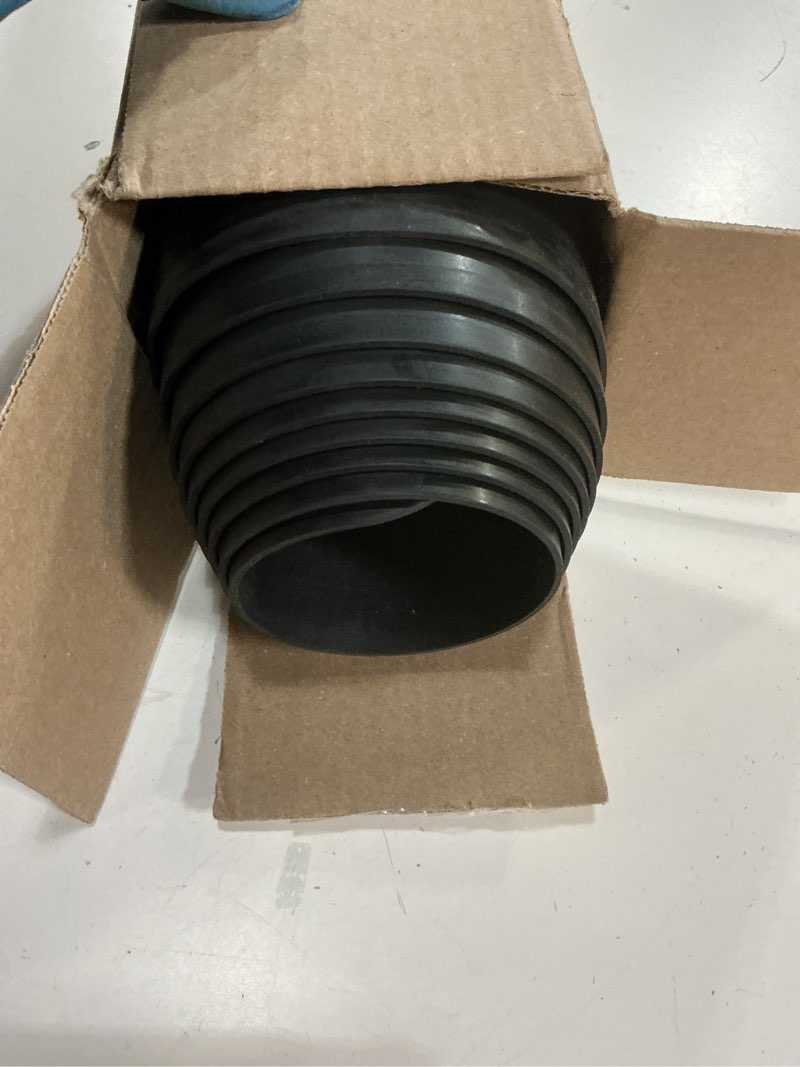 Condition photo showing As Is for climatex indoor/outdoor rubber runner mat, door mat for floor protection, 27" x 10', black (9a-110-27c-10) 120"l x 27"w x 0.1"th