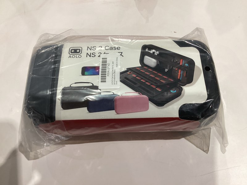 Condition photo showing New/Like New for AOLO Carrying Case for Nintendo Switch 2 (2025)- Shockproof Portable Hard Shell Protective Travel Case for Switch 2 Console & Accessories (Black)