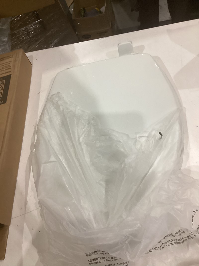 Condition photo showing Good Condition for little2big toilet seat with built-in toddler potty training seat, slow close, easy to install, made in usa, elongated, white