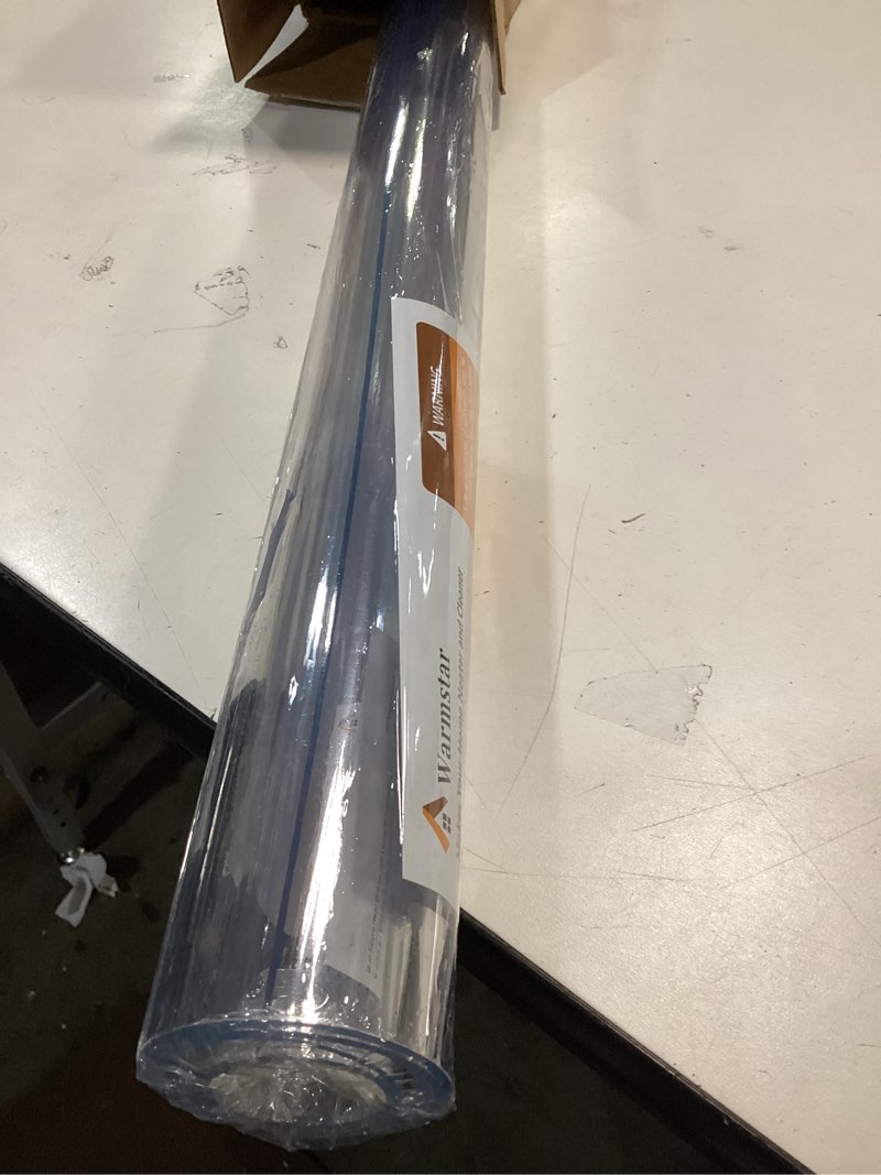 Condition photo showing New/Like New for Clear Table Protector 42 x 60 Inch, 1.5mm Thick Plastic Table Cover, Waterproof PVC Clear Table Cover Protector, Desk Protector Mat, Writing Desk Pad for Desktop, Coffee & Dining Room Table 42" x 60" (Rectangular) Crystal Clear