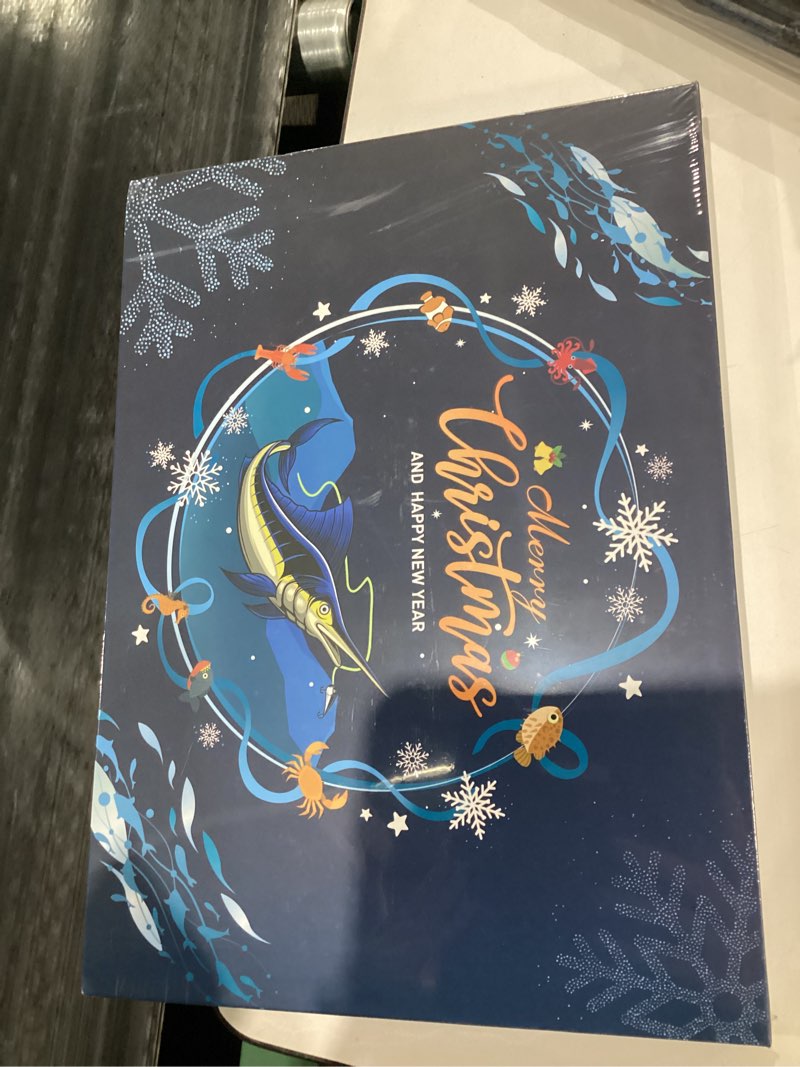 Condition photo showing New/Like New for Fishing Advent Calendar 2025, Fishing Lure Set - 24 Days of Christmas Countdown Calendar, for Fishing Lovers, Christmas Gifts for Dad Men & Stocking Stuffers for Men