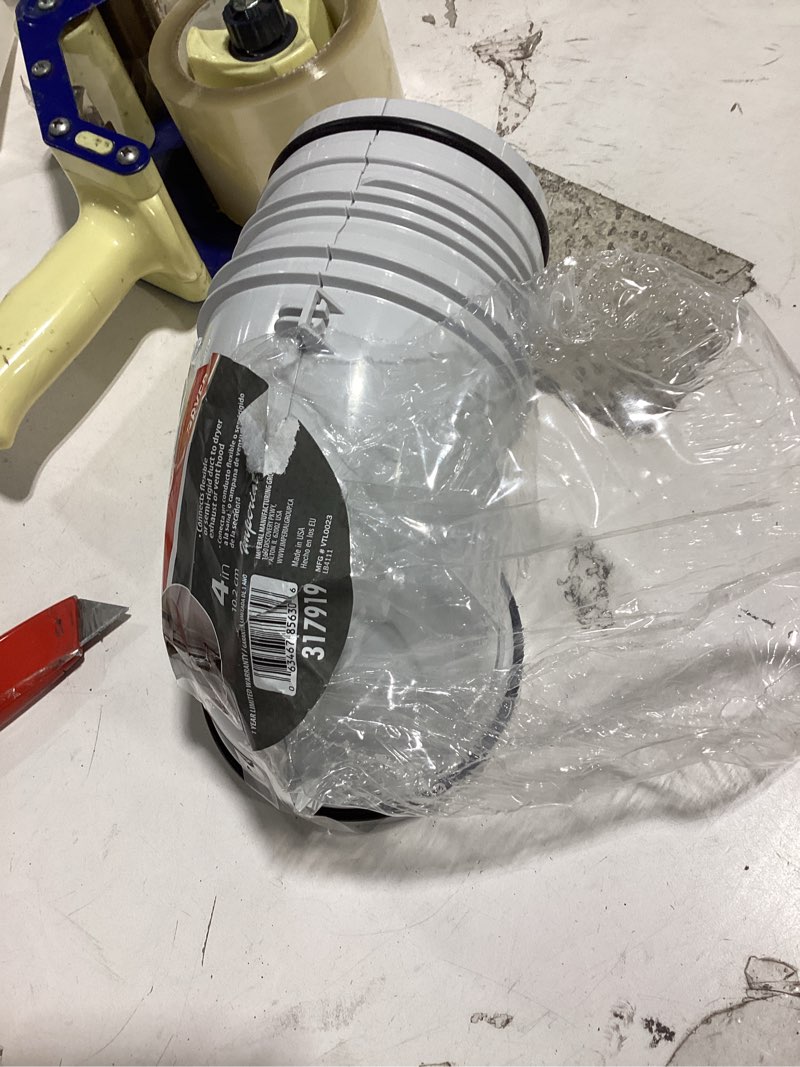 Condition photo showing Good Condition for imperial 4-in plastic round duct elbow