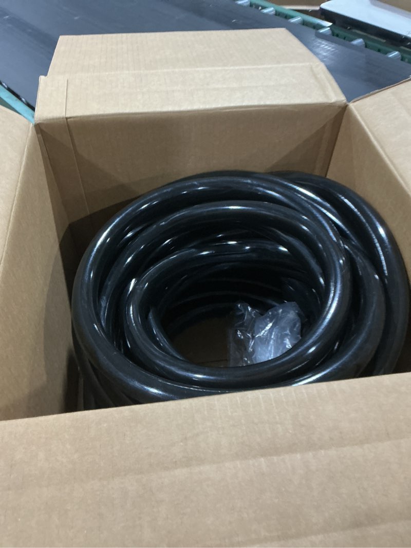 1" ID x 1-1/4" OD - 25 ft Black Vinyl Tubing Flexible PVC Tube Hybrid Hose Transfer Water Fuel Gas f