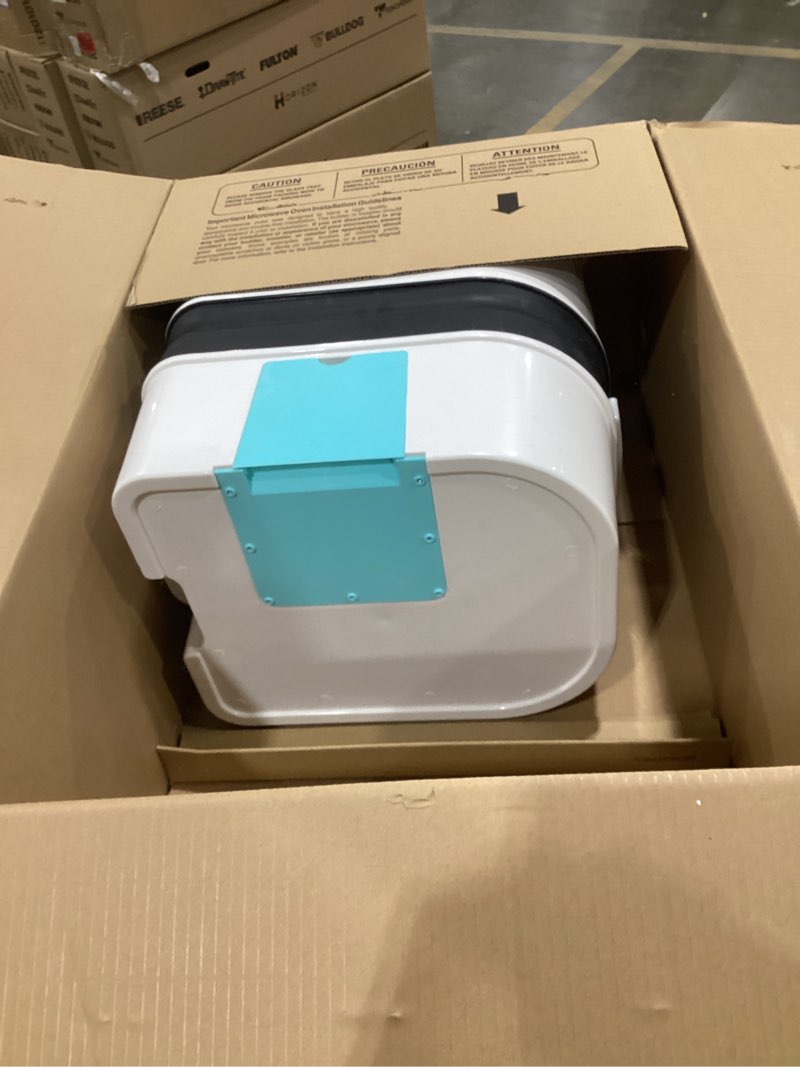 Condition photo showing As Is for kohree 6.34 gal portable toilet for adults: large camping toilet with detachable waste tank - odorless leak-proof boat porta potty with paper & detergent collection for home use, camper, rv travel 6.34 gal-standard extra large