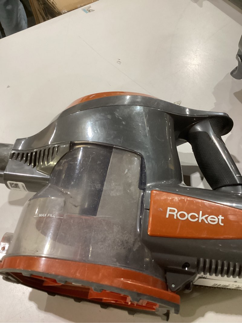 Condition photo showing As Is for NOT TESTED Shark Rocket Ultra-Light Corded Bagless Vacuum for Carpet and Hard Floor Cleaning with Swivel Steering (HV301), Gray/Orange