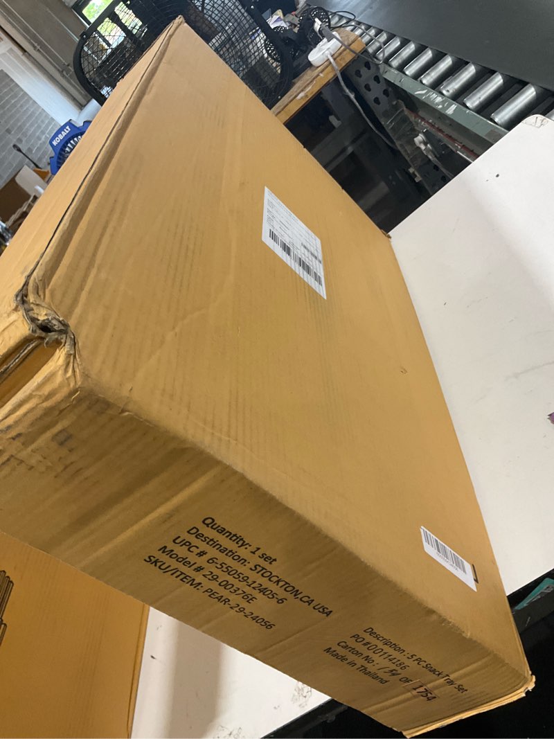 Condition photo showing Good Condition for peaayion folding tv tray table for d. laptop computer stand, gaming, desk, 4- pack, espresso newltem