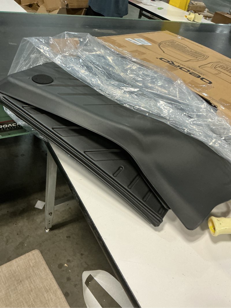 Condition photo showing Good Condition for ((Similar))OEDRO Floor Mats Cargo Liner Fit for Mazda CX-50 2025 2024 2023, TPE All Weather Guard Waterproof Floor Liners Set CX-50 Accessories Fits 1st & 2nd Row, Cargo Mat, Black Black 23-25 Mazda CX-50 Full Set