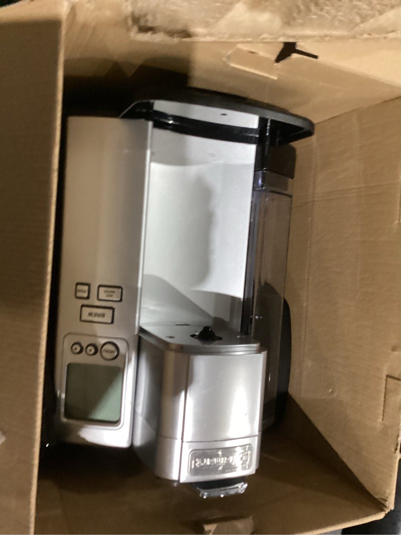 Condition photo showing As Is for Cuisinart Coffee Maker, Single Serve 72-Ounce Reservoir Pod Coffee Machine, Programmable Brewing & Hot Water Dispenser, 3 Cup-Size Settings, Stainless Steel, SS-10P1, Silver