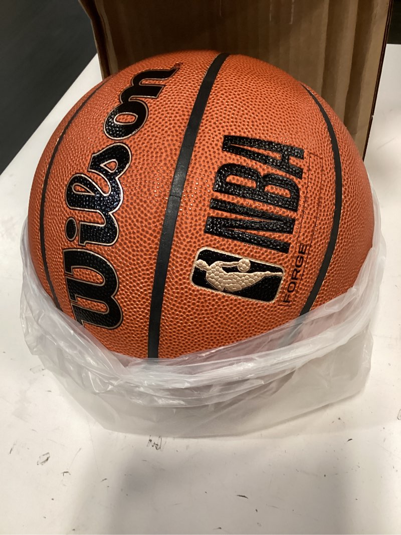 Condition photo showing Good Condition for WILSON NBA Forge Indoor/Outdoor Basketball - Brown, Size 7-29.5" Forge Size 7 -29.5" Brown