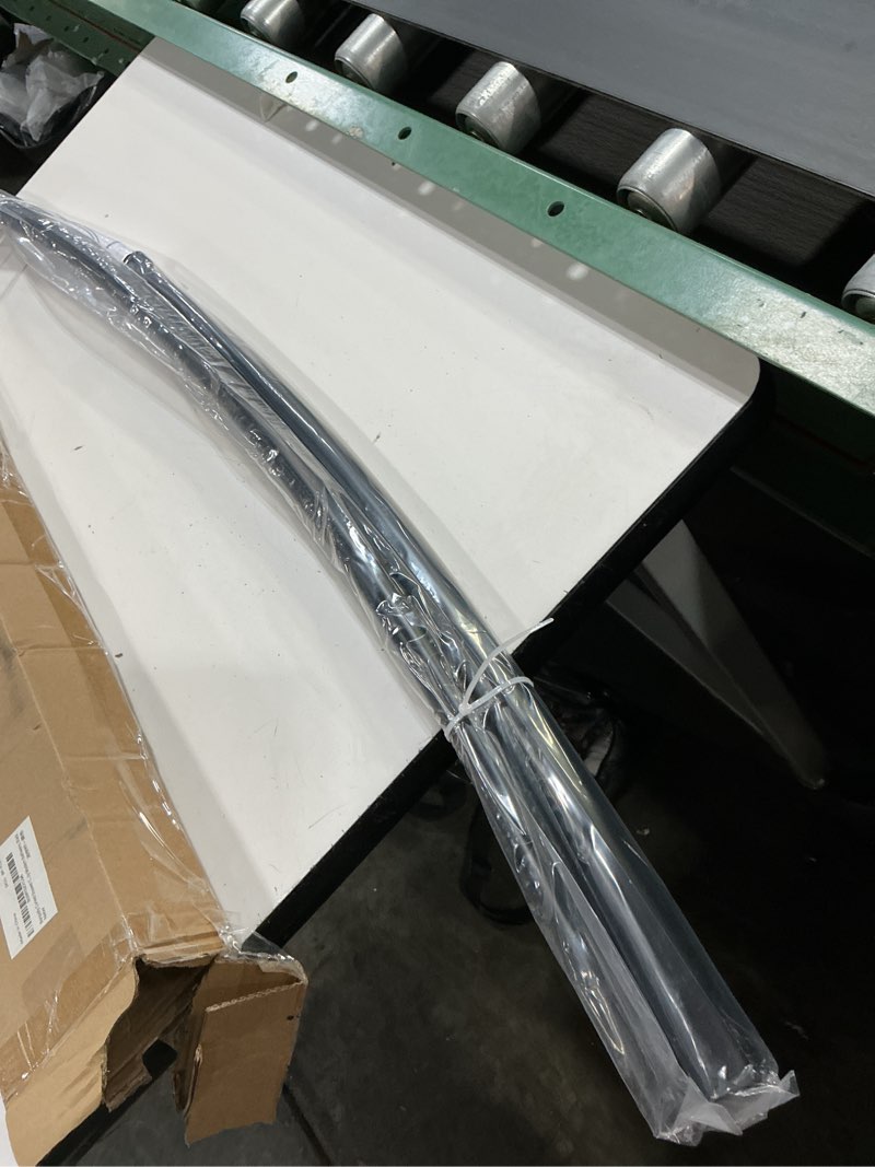 Condition photo showing New/Like New for bonpally curved shower curtain rod for bathroom, 40-72 inches adjustable curved shower rod, 0.9mm round shower curtain rod with rotating brackets for extra shower space, need to drill, black