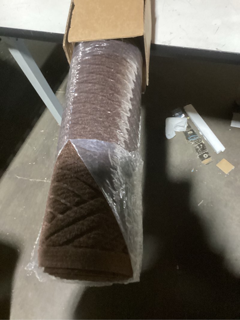 Condition photo showing Good Condition for PURRUGS Dirt Trapping Door Mat 24" x 60", Non-Slip/Skid Machine Washable Entryway Rug, Shoes Scraper, Area Rug, Super Absorbent Welcome Mat for Muddy Wet Shoes and Paws, Beige & Grayish Brown Beige & Grayish Brown 24" x 60"