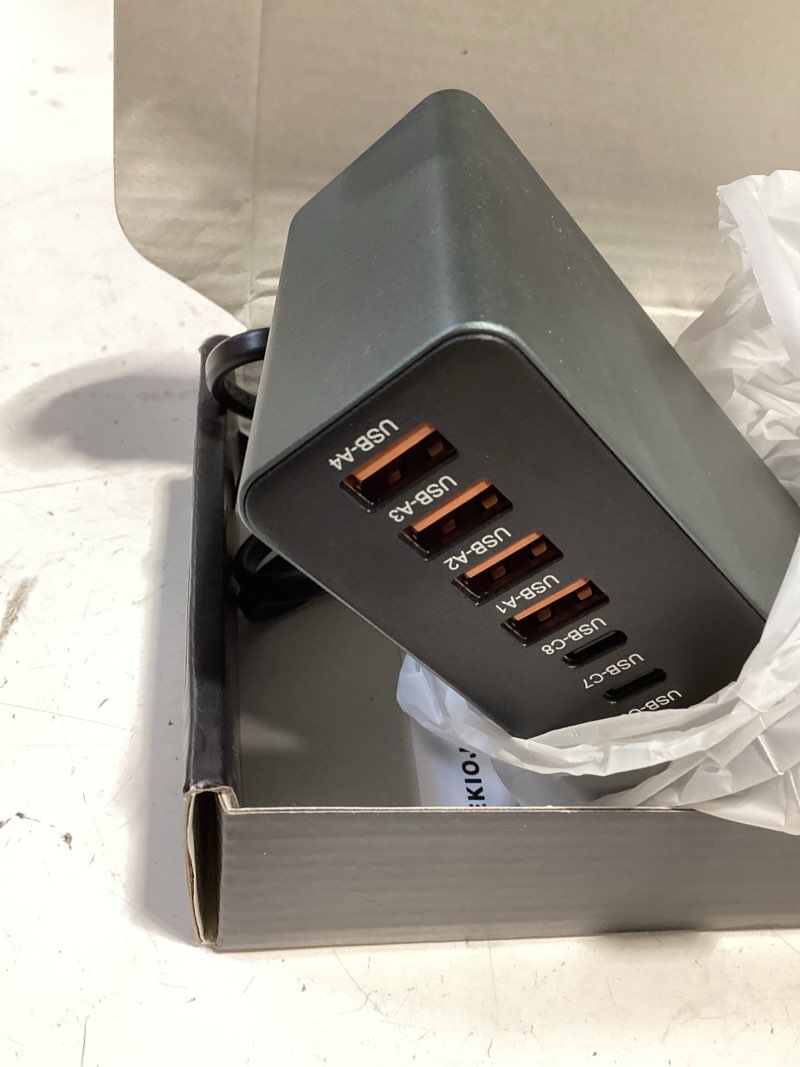 Condition photo showing Good Condition for 12 ports aluminum alloy 380w charging station fast usb c charger block 65w laptop gan charger for macbook pro/air/ipad pro/iphone (gray) gray 380w