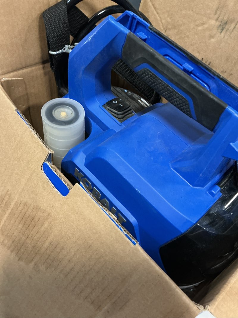 Condition photo showing As Is for kobalt 2.11-gallon plastic pump sprayer