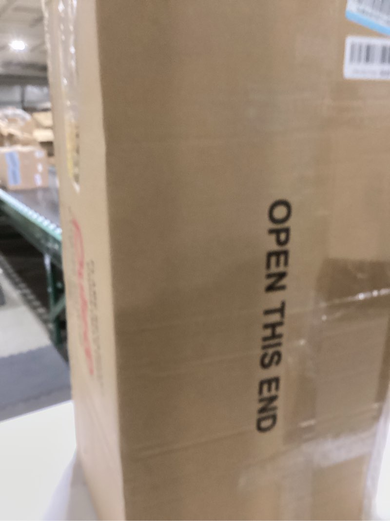 Puleo International 6ft Pre-Lit Potted Flocked Arctic Fir Pencil Christmas Tree with 120 Warm White 