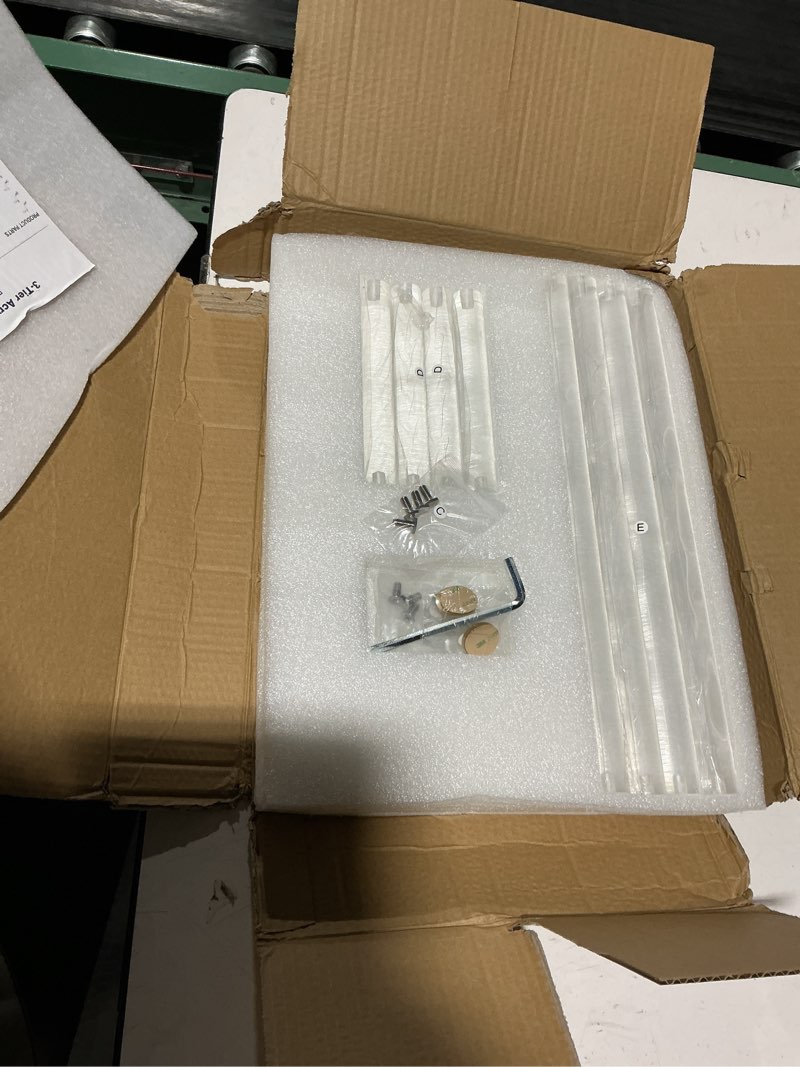 Condition photo showing Good Condition for Premium Acrylic Monitor Stand, Extra-Wide Clear Computer Riser 20"x10"x4" – Laptop Stand, Desktop Organizer for Office & Home, TV, Printer, iMac, Laptop – Bonus Acrylic Phone Holder Large