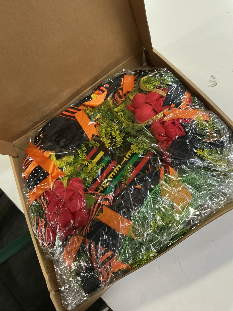 Condition photo showing Good Condition for hoteam juneteenth wreath for front door african american door wreaths june 19th 1865 freedom juneteenth decorations for festival indoor outdoor home porch decoration