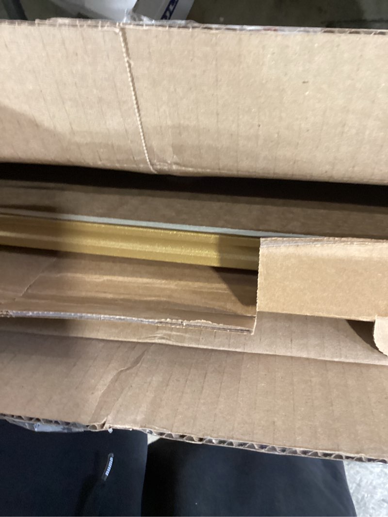 Condition photo showing Good Condition for craig frames 16x24 picture frame – gold ornate style, 3/4 inch wide solid wood moulding with vintage beaded detail, plexiglass and backing included, wall display frame for art and posters