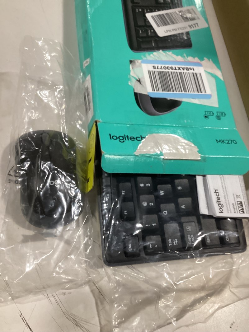 Condition photo showing Good Condition for Logitech MK270 Wireless Keyboard and Mouse Combo for Windows, 2.4 GHz, 8 Multimedia Keys, PC, Laptop, Wireless Keyboard Compact Mouse Combo - Black Black 1 Pack Combo