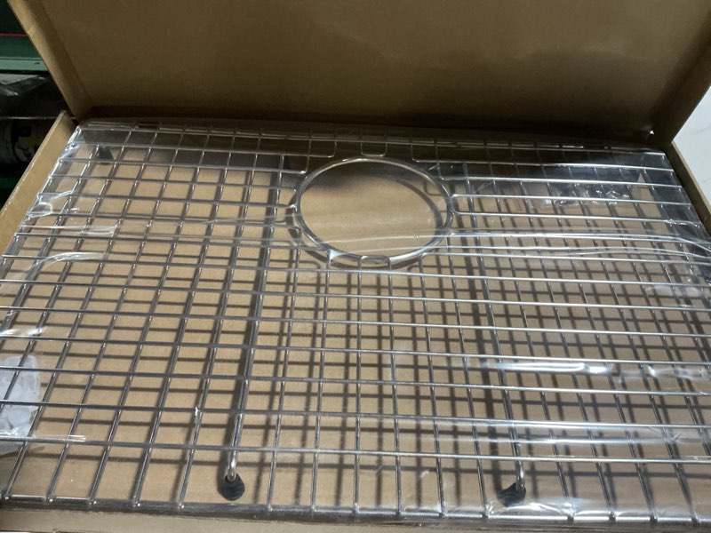 Condition photo showing Good Condition for Serene Valley Sink Bottom Grid 22" X 14-1/2", Rear Drain with Corner Radius 3/16", Sink Protector SVH2215R