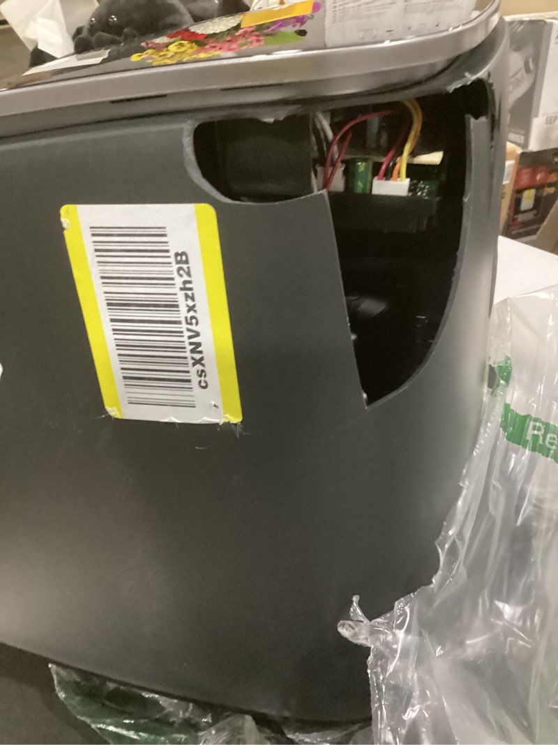 Condition photo showing As Is for (parts only) cosori 9-in-1 turboblaze air fryer 6 qt, pfas-free ceramic coating, 90°–450°f, precise heating for even results, air fry, roast, bake, broil, dry, frozen, proof, reheat, keep warm, 120v, dark gray dark gray 6qt