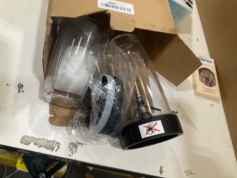 Condition photo showing Good Condition for blender cups replacement parts for ninja,2-pack 24oz blender cups with sip & seal lids,7 fins blender replacement blade compatible with ninja bn401 bn751 bn801 bl480-30 bl642-30 bl682 bl687 nn102