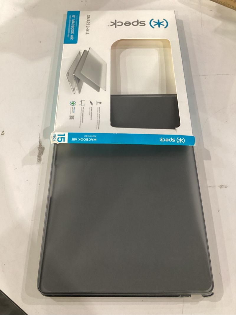 Condition photo showing Good Condition for speck smartshell case for macbook air 15 inch (2023) - scratch protection, slim macbook case, slide prevention - obsidian/sweater grey