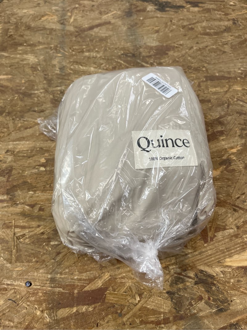 Condition photo showing Good Condition for classic organic percale fitted sheet set, king, toffee