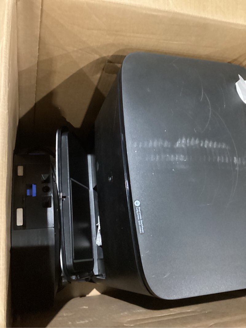 Condition photo showing As Is for ecovacs deebot t30s robot vacuum and mop, 11000pa, zerotangle technology, truedge adaptive edge mopping, hot water mop washing, self-emptying, self refilling, auto-mop lifting, obstacle avoidance