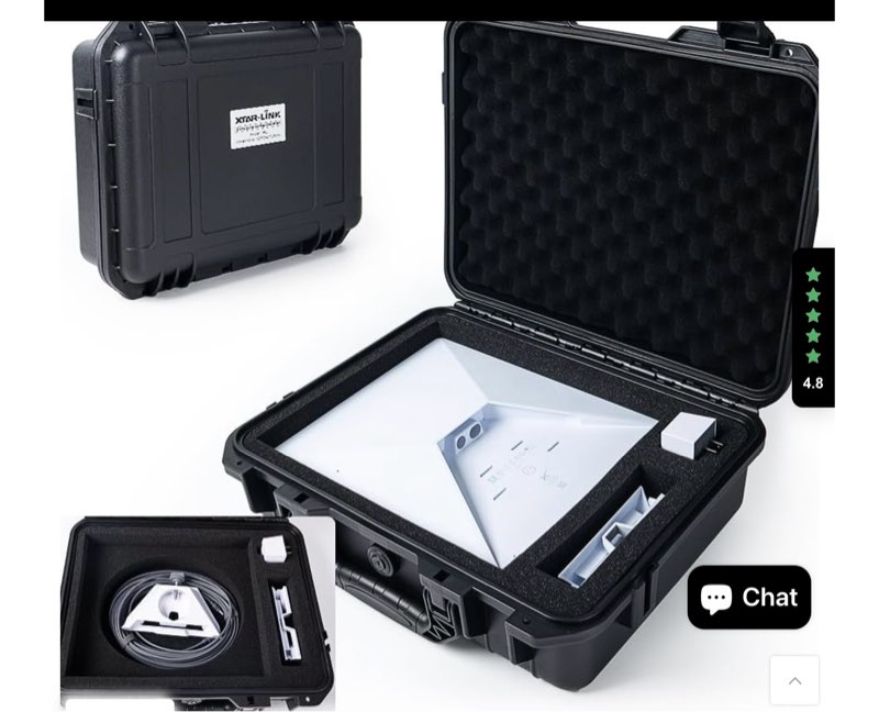 Starlink Case Travel Kit with Tripod Mount Stand, Shockproof Soft Bag for Starlink Mini, Accessory S