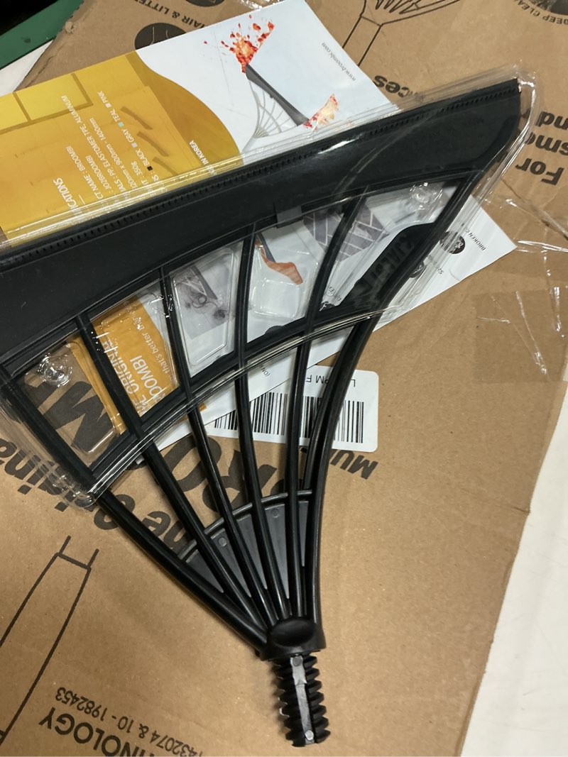 Condition photo showing Good Condition for (Incomplete )Original Broombi - All-Surface Silicone Broom, Squeegee, Pet Hair Remover - Smart Broom for Indoor Cleaning - Cleans Glass, Fine Dust, Hair, Liquids - for Smooth Floors, Rugs, Windows (Black)