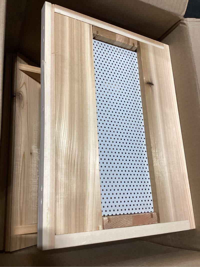 Condition photo showing As Is for Large Ranch Cedar Bird Feeder - Made in USA