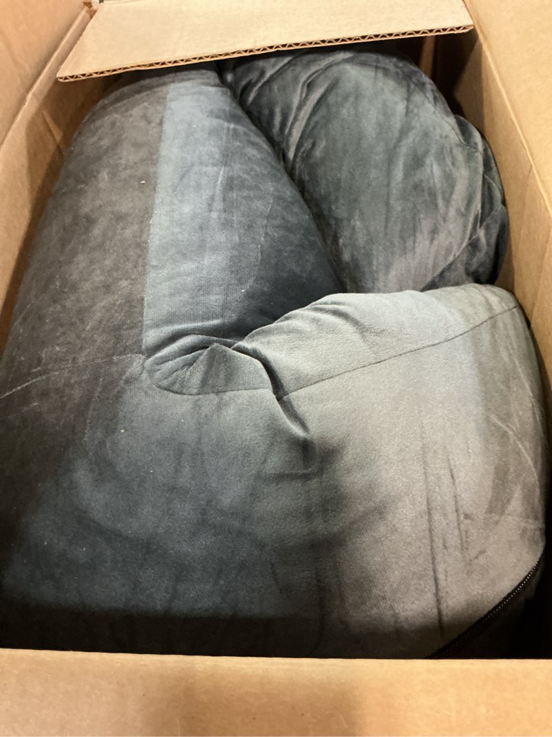 Condition photo showing Good Condition for ipynbap back pillow for bed sitting up, reading pillow for sitting in bed adult, back support pillow, memory foam sit up lounge backrest pillow with arms for tv, couch, chair, dorm, 18 inch, grey small(18inch) grey