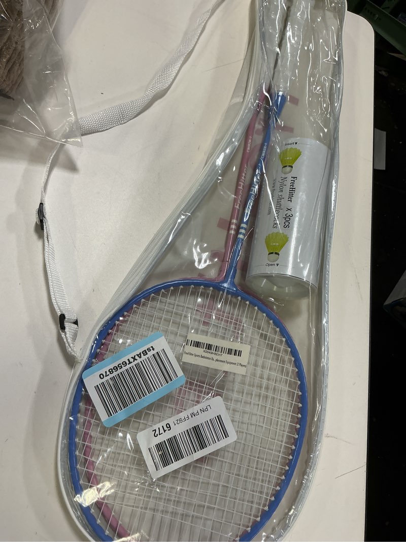 Condition photo showing New/Like New for Badminton Racket Set with Carrying Bag for 2 Players, Badminton Racket for 4 Players Carbon Fiber or Alloy Steel Birdies Backyard Raqueta de Bádminton 2 Carbon Fiber Players without Birdies Black Carbon Fiber