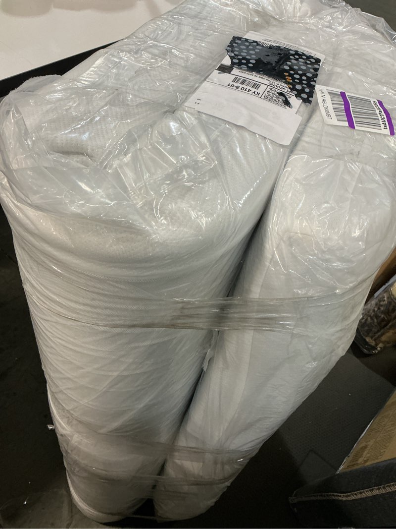 Condition photo showing As Is for 4 inch sofa mattress full size, gel memory foam infused, with removable washable cover, for sleeper sofas, pull out bed, guest room, rvs, boats white 4 inches full