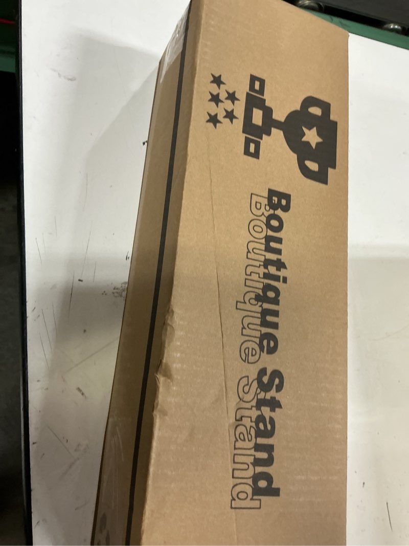 Condition photo showing New/Like New for poster stand for display, 80'' adjustable sign stand tripod, retractable poster board stand double-sided banner stand, foldable floor standing sign holder signage stand with portable bag, black 1 pack black
