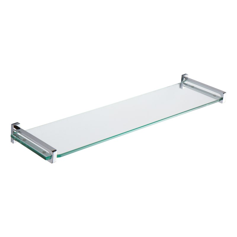 KOKOSIRI Floating Bathroom Glass Shelf Wall Mounted Shelves Kitchen Storage 20'' x 5.6'' Tempered Gl