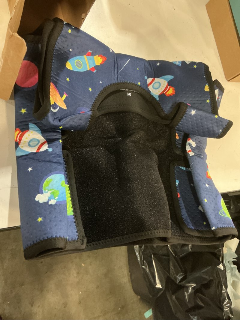 Condition photo showing New/Like New for janmercy compression vest for kids boys soft breathable compression vest girls cute comfort for back to school children(outer space,medium) outer space medium