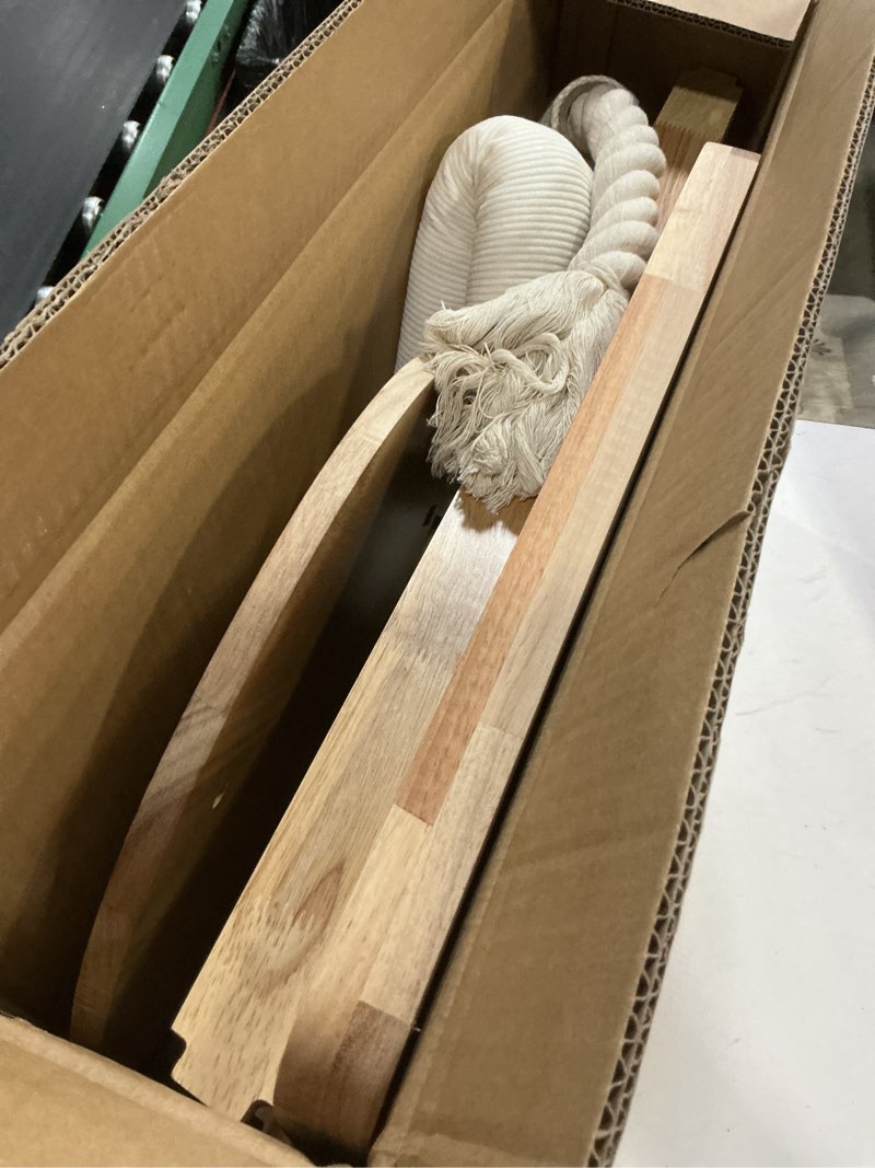 Condition photo showing Good Condition for shengocase modern natural wood cute multifunctional cat tree tower small, large sisal scratching post, tilted angled ramp scratcher, climbing rope toy and cuddle bed
