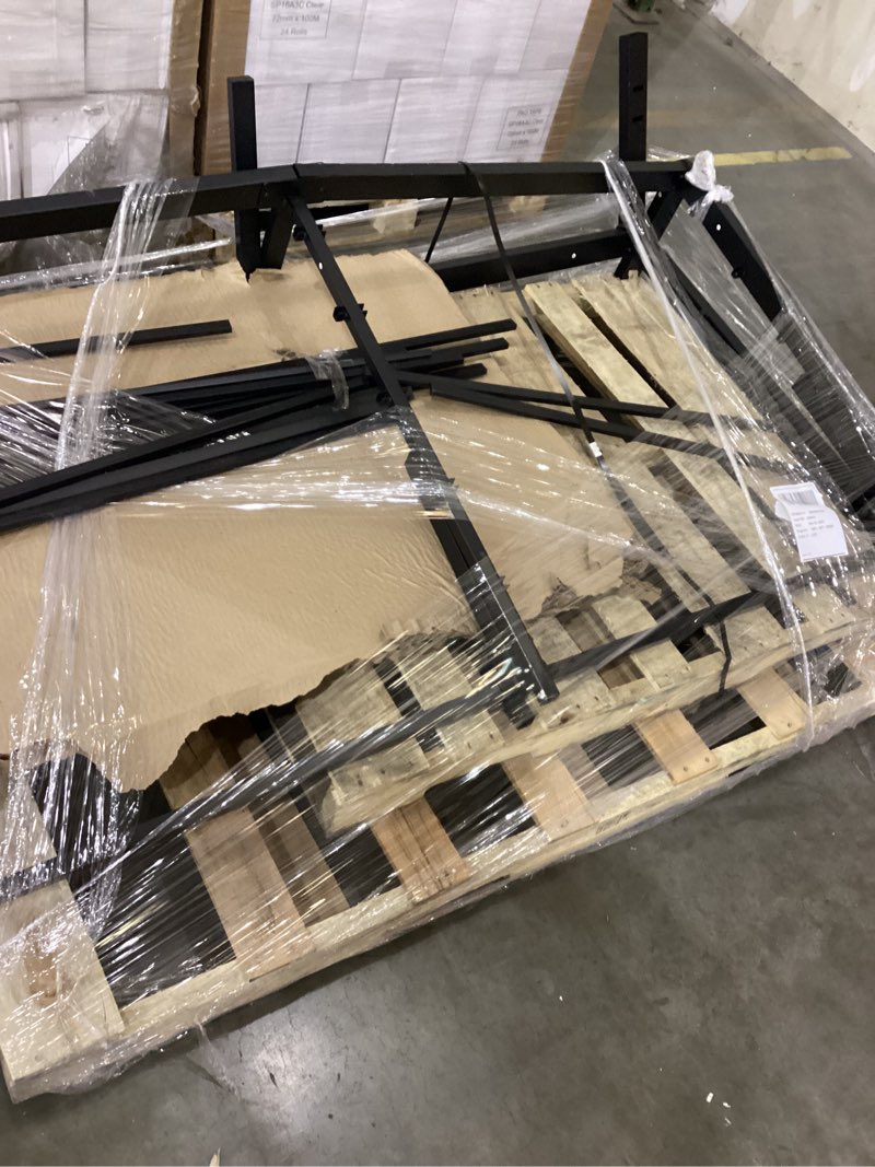 Condition photo showing As Is for 45MinST 3600lbs Heavy Duty Reinforced Platform, 18 Inch Tall Mattress Foundation, Steel Slats Support Bed Frame with Underbed Storage, Easy Assembly and Non Squeak, King