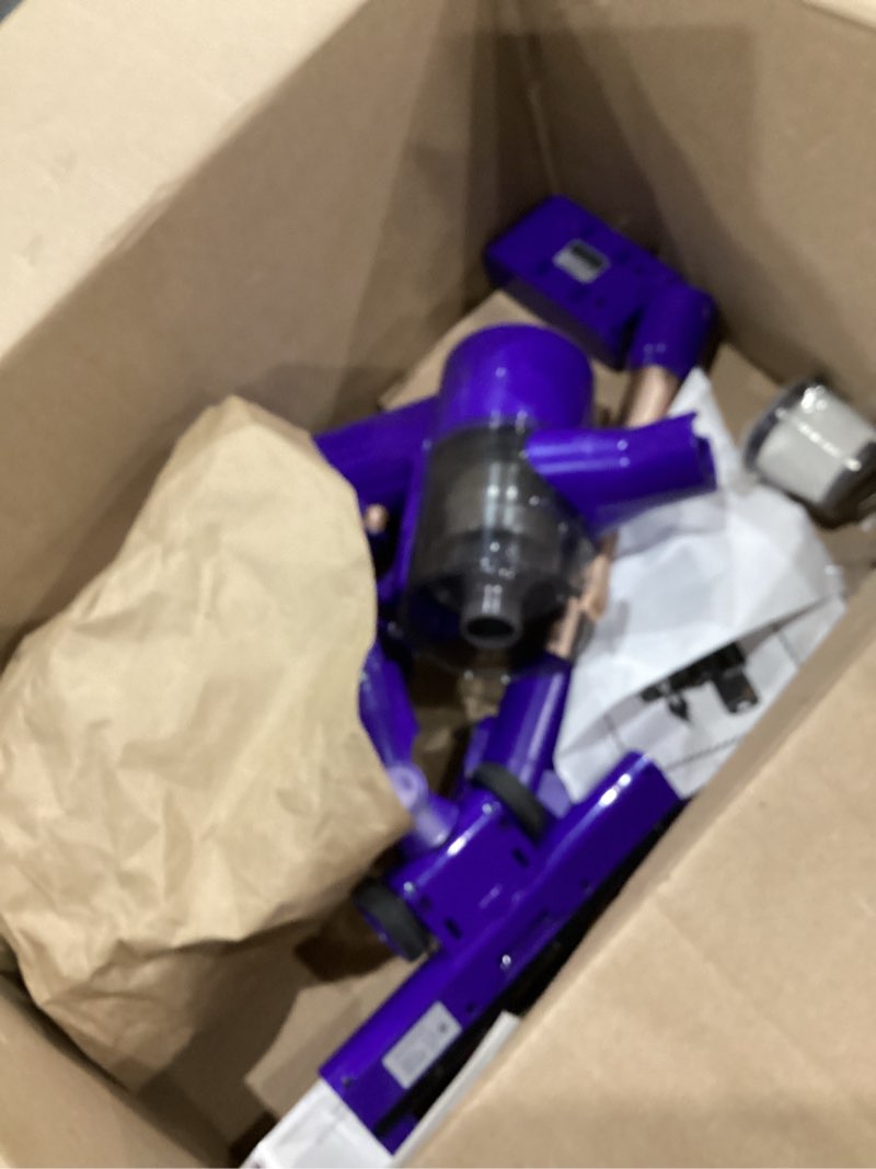 Condition photo showing As Is for Cordless Vacuum Cleaner, 180° Bendable Wand Stick Vacuum Cleaners with LED Touch Screen, 8-in-1 Lightweight Rechargeable Vacuum with 1.5L Dust Cup for Home Hard Floor Low-Pile Carpet Blue