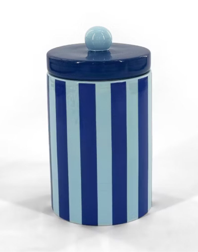 Ceramic Jar Blue and Pink (TOTAL 6)