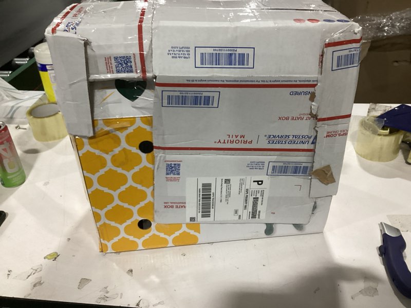 Condition photo showing As Is for OurPets Pet Shuttle Cardboard Carrier For Small Animals with Moisture Resistant Coating, Perfect For Small Cats And Dogs 1-Pack