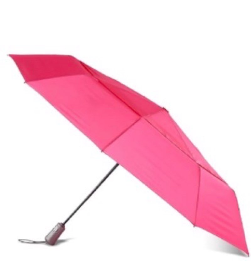 totes Automatic Open Close Water-Resistant Travel Folding Umbrella, (Black)