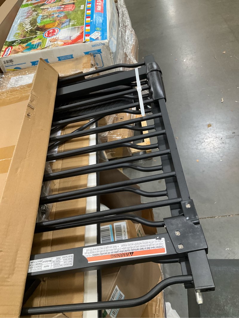 Condition photo showing Good Condition for waowao extra tall 40.55" baby gate 57.48-74.4" wide pressure mounted walk through swing auto close safety black metal toddler child dog pet for indoor stairs,doorways black 57.48-74.4"/146-189cm