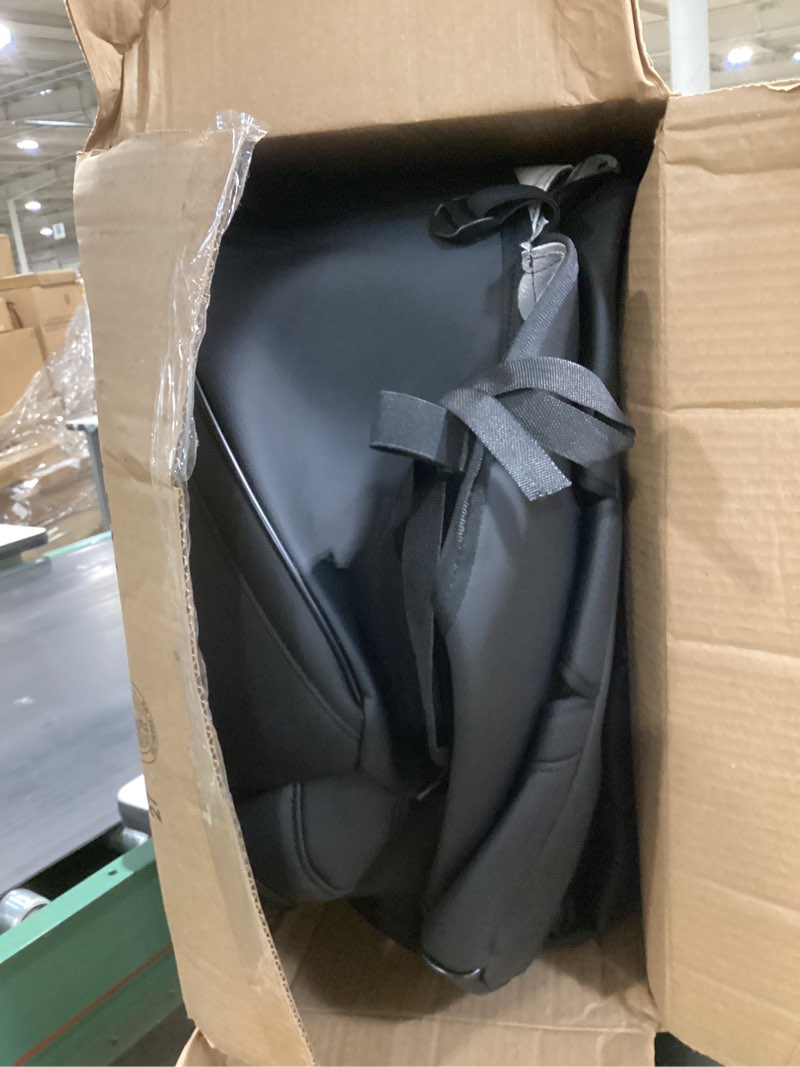 Condition photo showing New/Like New for hkz custom fit crosstrek car seat cover 2-row full set for subaru crosstrek 2018 2019 2020 2021 2022 2023 - leather full coverage (black) 2018-2023 crosstrek black