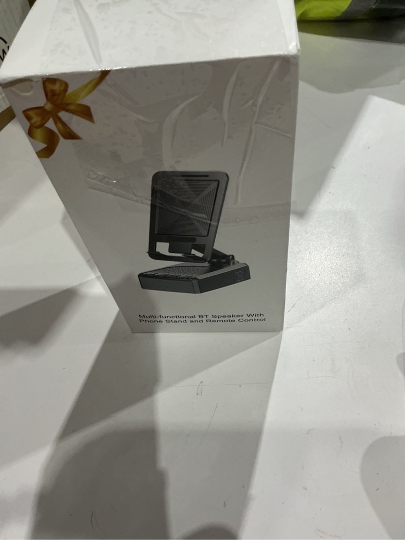 Condition photo showing Good Condition for gifts for dad boyfriend,cell phone stand with wireless bluetooth speaker,hd surround sound bluetooth speaker for home kitchen and outdoors compatible with mobile phone, gifts for men women(black)