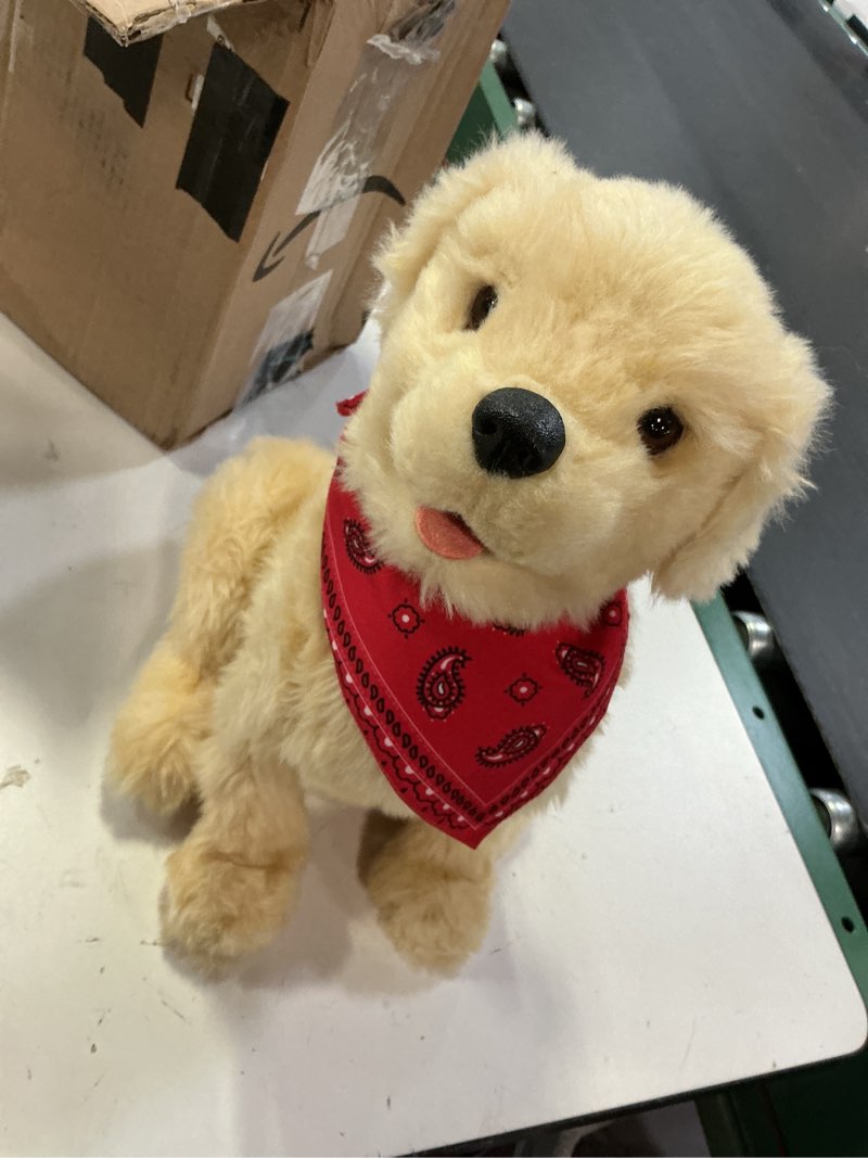 Condition photo showing Good Condition for JOY FOR ALL Ageless Innovation Companion Pet for Seniors - Lifelike Animatronic Dog - Realistic Soft-Touch Coat & Heartbeat - Therapy Stuffed Animal - Toy for Alzheimer's & Dementia - Golden Pup Brown