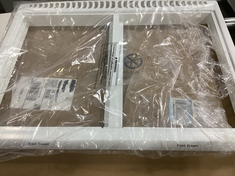 Condition photo showing Good Condition for Upgraded 240364787 Crisper Pan Cover Frame for Frigidaire Refrigerator Crisper Drawer Cover Shelf Frame Replacement 216979402, 240364747, 240364778, 240364794, 1512532 for Crosley Drawer Cover Part