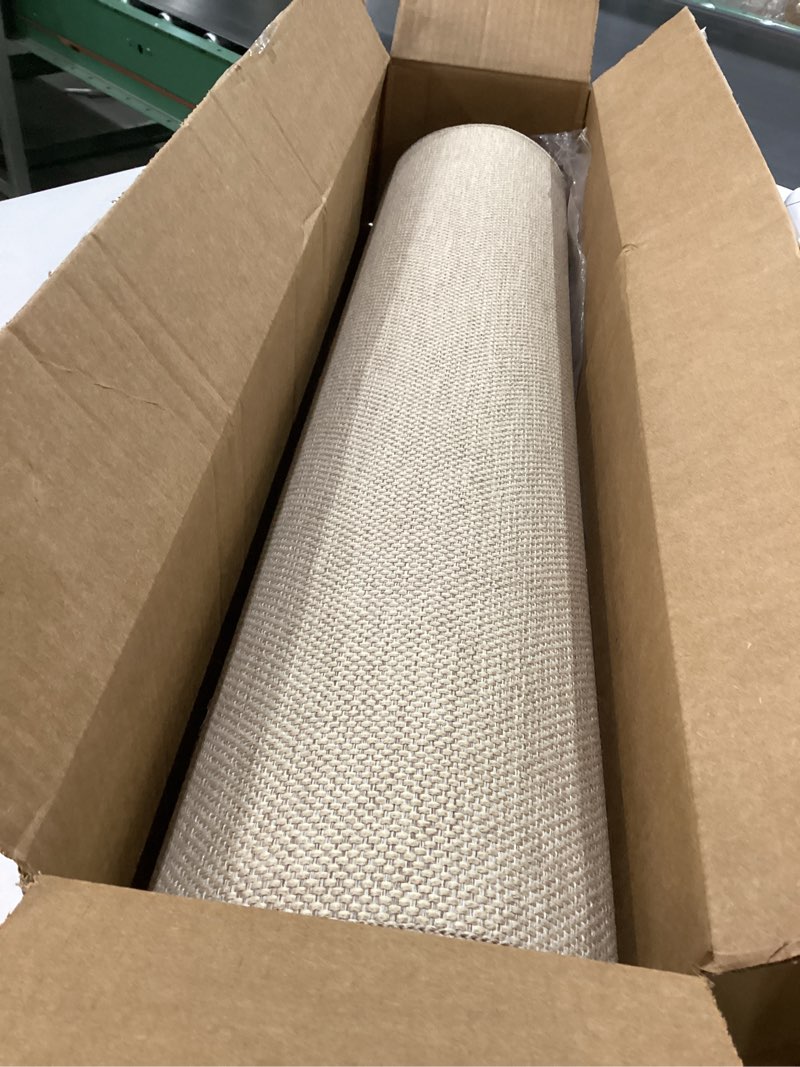 Condition photo showing Good Condition for Color&Geometry Front Door Mat Indoor 27"x59", Ultra Non Slip Rubber Backed Dirt Trapper, Low Profile Thin washable, Easy Clean Entry Entryway Rug Door Mat Indoor Entrance, Khaki (Rolled-up NO Creases) 2'3" x 5' (Rectangular) Khaki